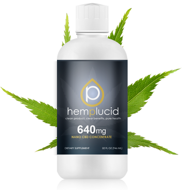 HEMPLUCID NANO CBD WATER CONCENTRATE FULL SPECTRUM HEMP EXTRACT 640MG